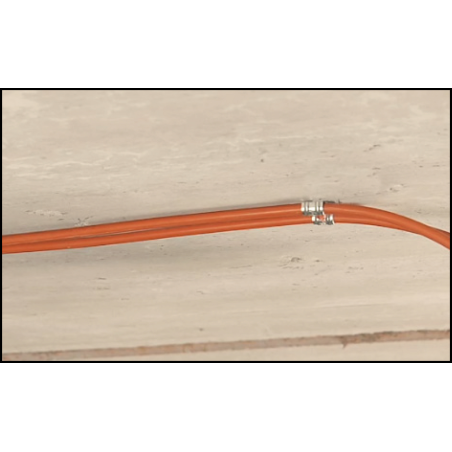 Embase clouable simple métallique pour câble PFT