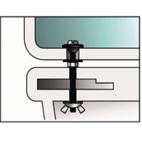 Fixation de réservoir WC FCIS