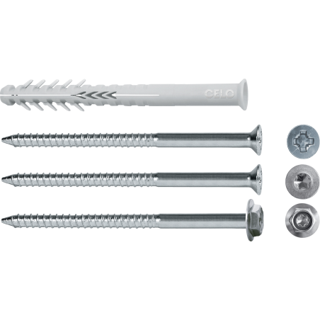 Cheville HBR TX de chez CELO pour fixation de cadre sur blocs cre